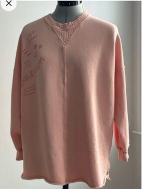 Aerie oversized Smile + Wave sweater XS